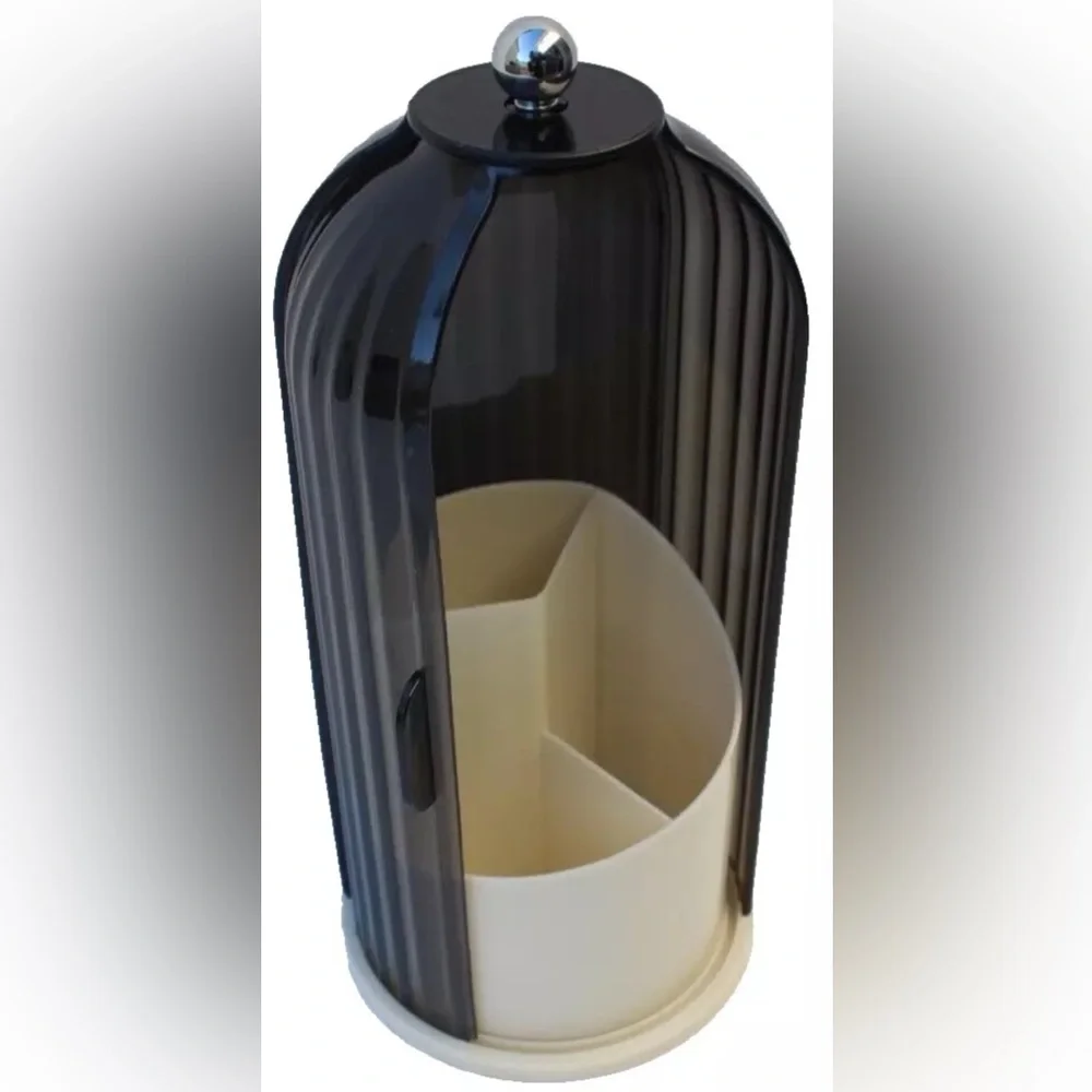 Vivitar Black Rotating Makeup Organizer Carousel Vanity